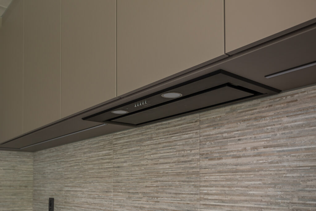 Keuken melamine dampkap aeg inbouwdampkap